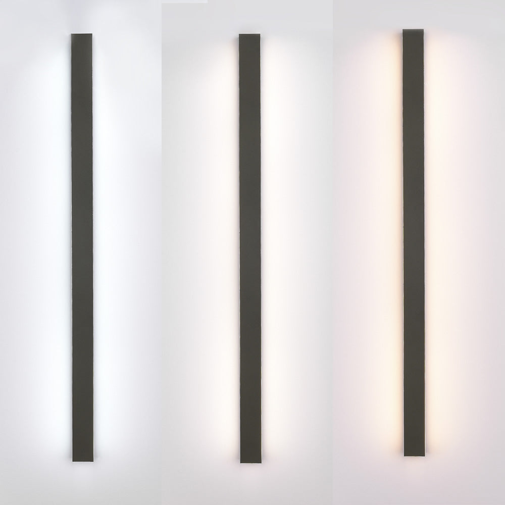 Buitenwandlamp LED Lineair Metaal Acryl IP65 Tuin Gang Zwart 30-200cm Dimbaar