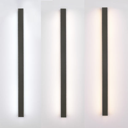Buitenwandlamp LED Lineair Metaal Acryl IP65 Tuin Gang Zwart 30-200cm Dimbaar