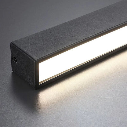 LED plafondlamp zwart langwerpig modern voor woonkamer hal slaapkamer minimalistische plafondverlichting binnen