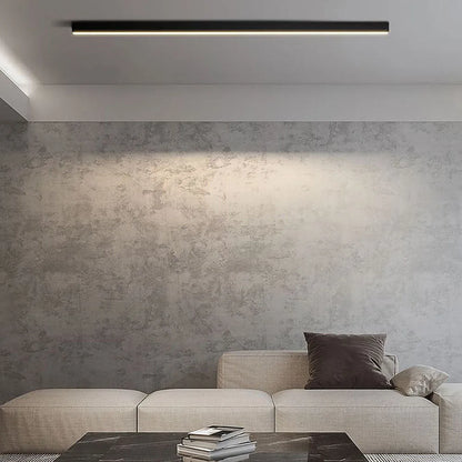 LED plafondlamp zwart langwerpig modern voor woonkamer hal slaapkamer minimalistische plafondverlichting binnen