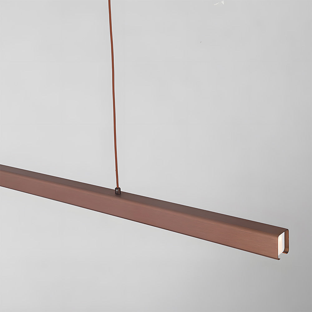 Verumo Hanglamp LED Metaal Zwart Keukeneiland Eettafel Moderne Verlichting Lineaire Hanglamp
