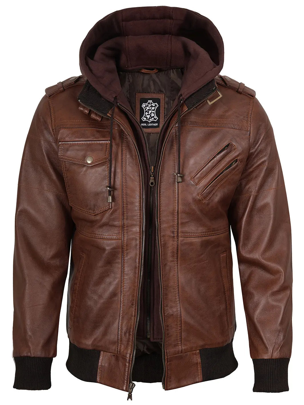 Heren Bomberjack Luxe met Afneembare Capuchon - StudioMarella