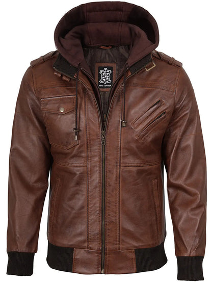 Edinburgh | Luxe Heren Bomberjack met Afneembare Capuchon 2