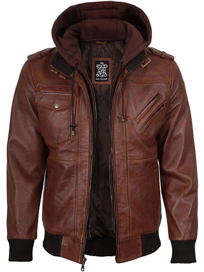 Edinburgh | Luxe Heren Bomberjack met Afneembare Capuchon 3