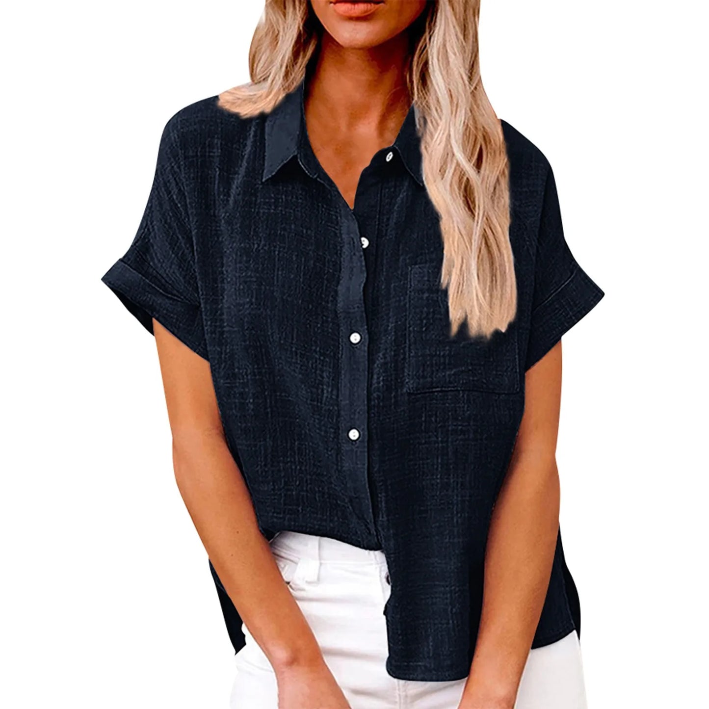 Vrouwen Blouse Casual Katoen Bloemenprint