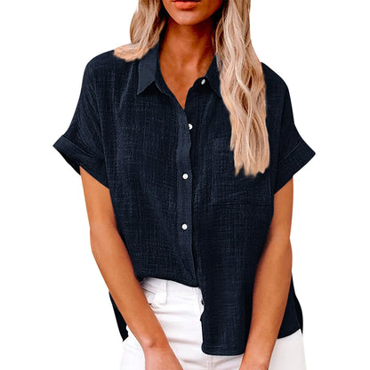 Vrouwen Blouse Casual Katoen Bloemenprint