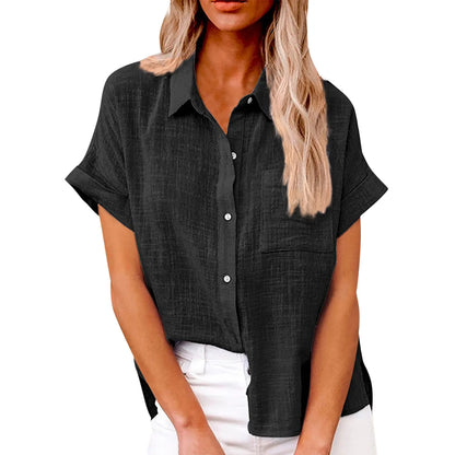 Vrouwen Blouse Casual Katoen Bloemenprint