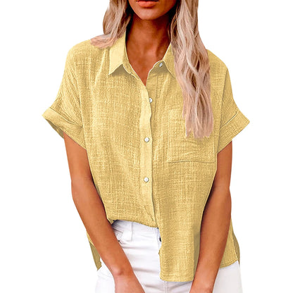 Vrouwen Blouse Casual Katoen Bloemenprint