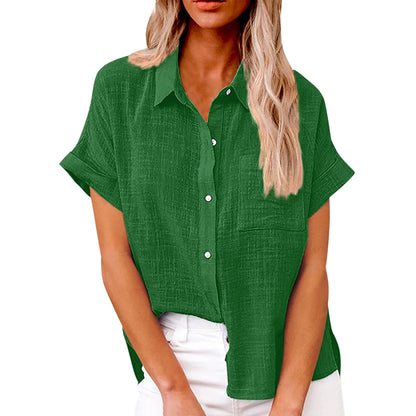 Vrouwen Blouse Casual Katoen Bloemenprint