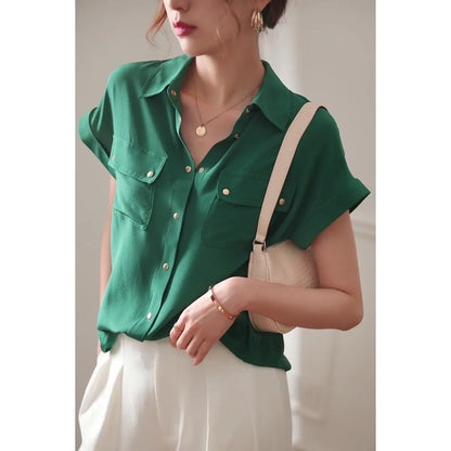 Vrouwelijke Chiffon Blouse Glamour Jurk