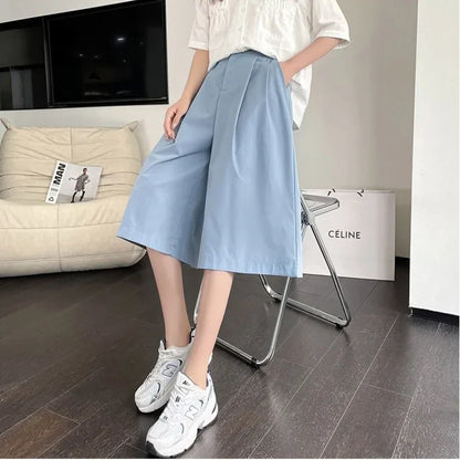 Wijde Pijpen Broek Zomerlichte Stijl
