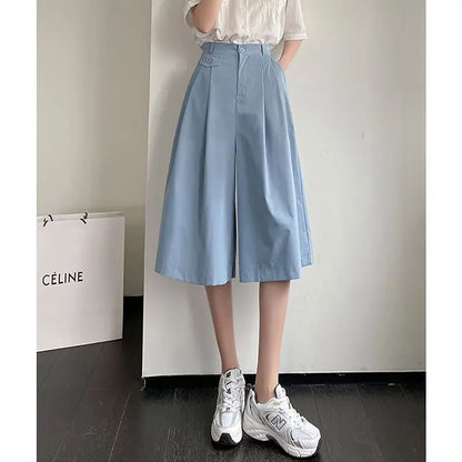 Wijde Pijpen Broek Zomerlichte Stijl