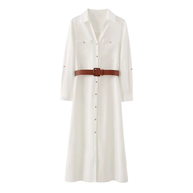 Maxi Jurk Riemzak Luxe Zomerjurk voor Vrouw