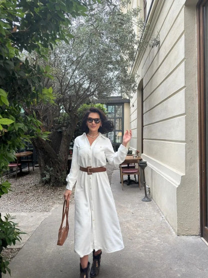 Maxi Jurk Riemzak Luxe Zomerjurk voor Vrouw