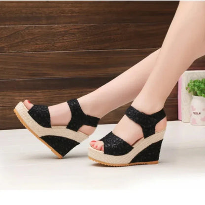 Hoge Hak Feest Sandalen Glimmer Glanzend