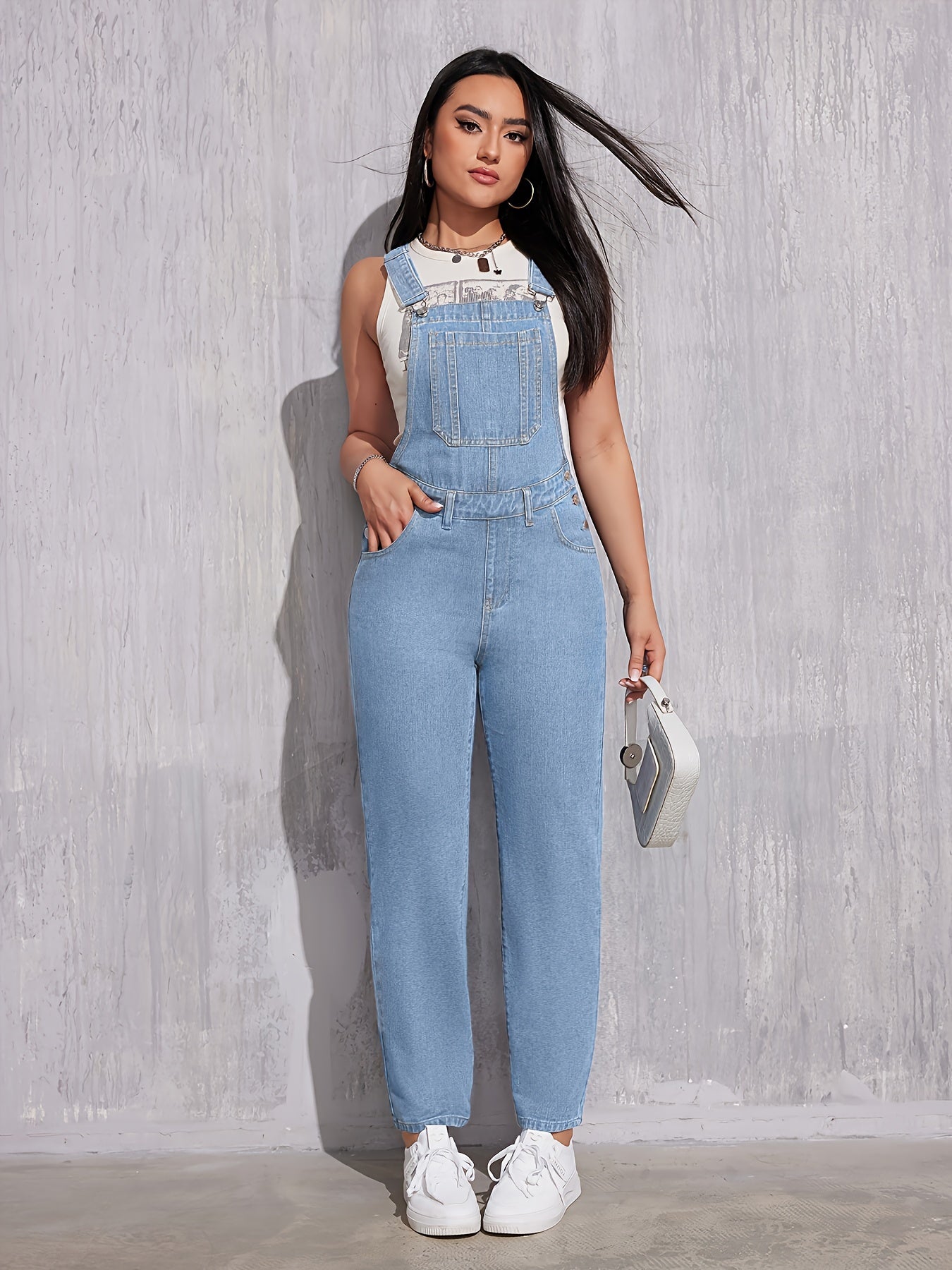 Effen damesoverall Regular Fit - Evelien
