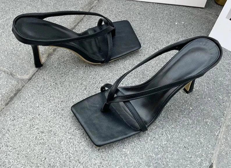 Vierkante Neus Sandalen Glamour Zomer Schoenen