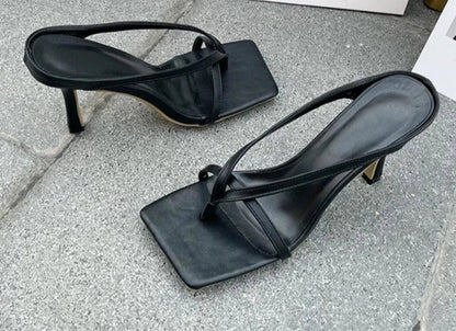 Vierkante Neus Sandalen Glamour Zomer Schoenen