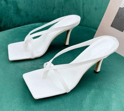 Vierkante Neus Sandalen Glamour Zomer Schoenen