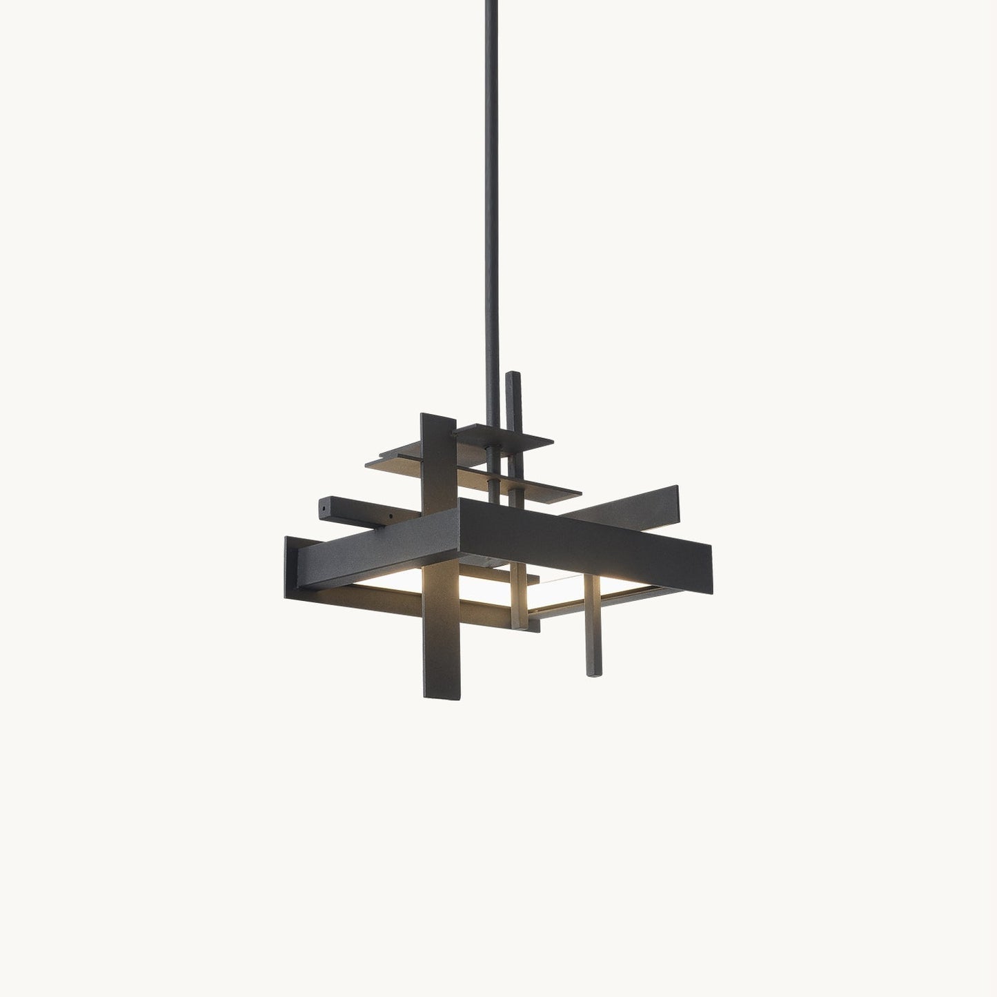 Planaire Hanglamp Zwart Metaal LED Geïntegreerd Modern Abstract Design Eettafel Verlichting