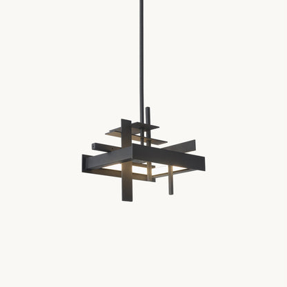 Planaire Hanglamp Zwart Metaal LED Geïntegreerd Modern Abstract Design Eettafel Verlichting