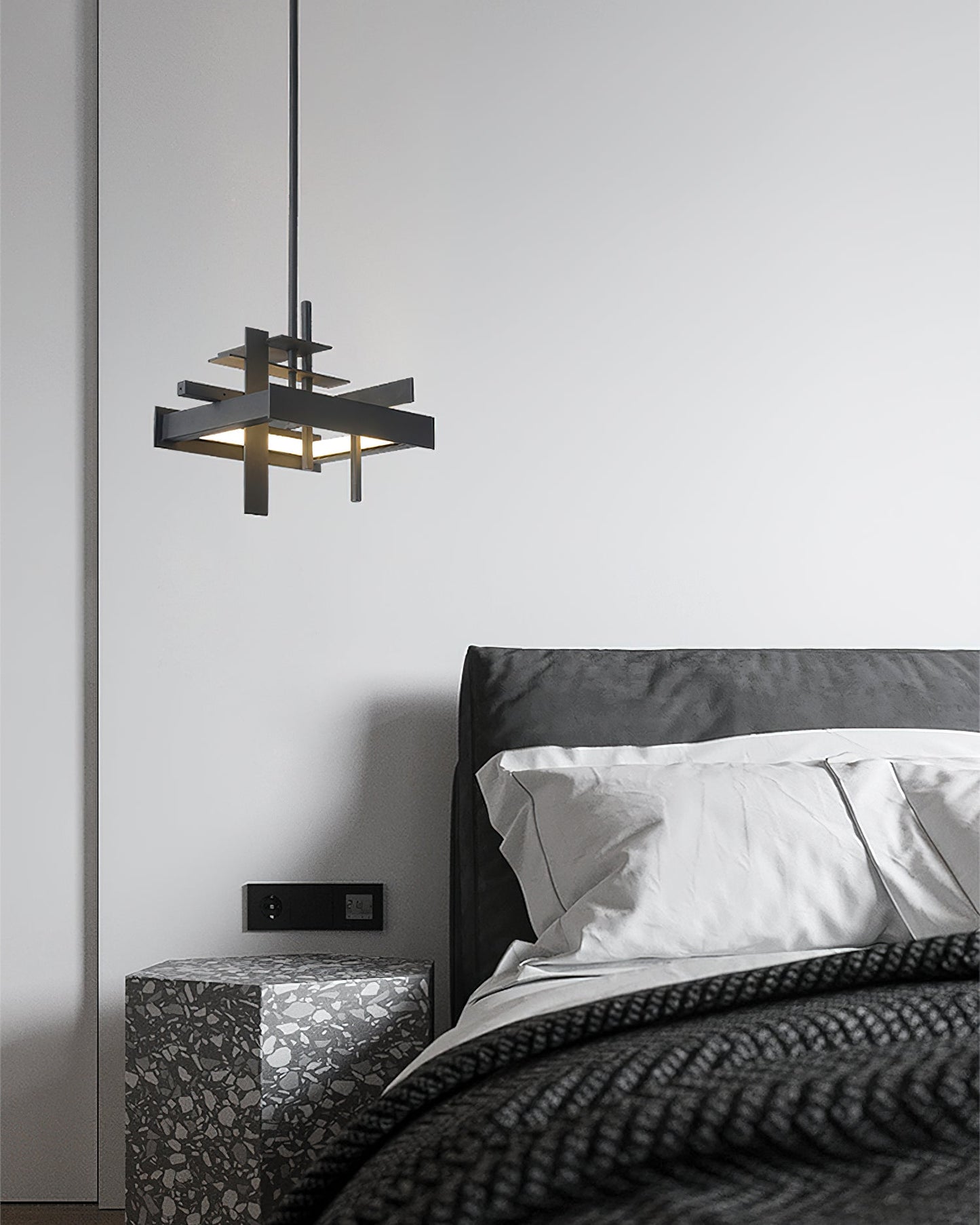 Planaire Hanglamp Zwart Metaal LED Geïntegreerd Modern Abstract Design Eettafel Verlichting