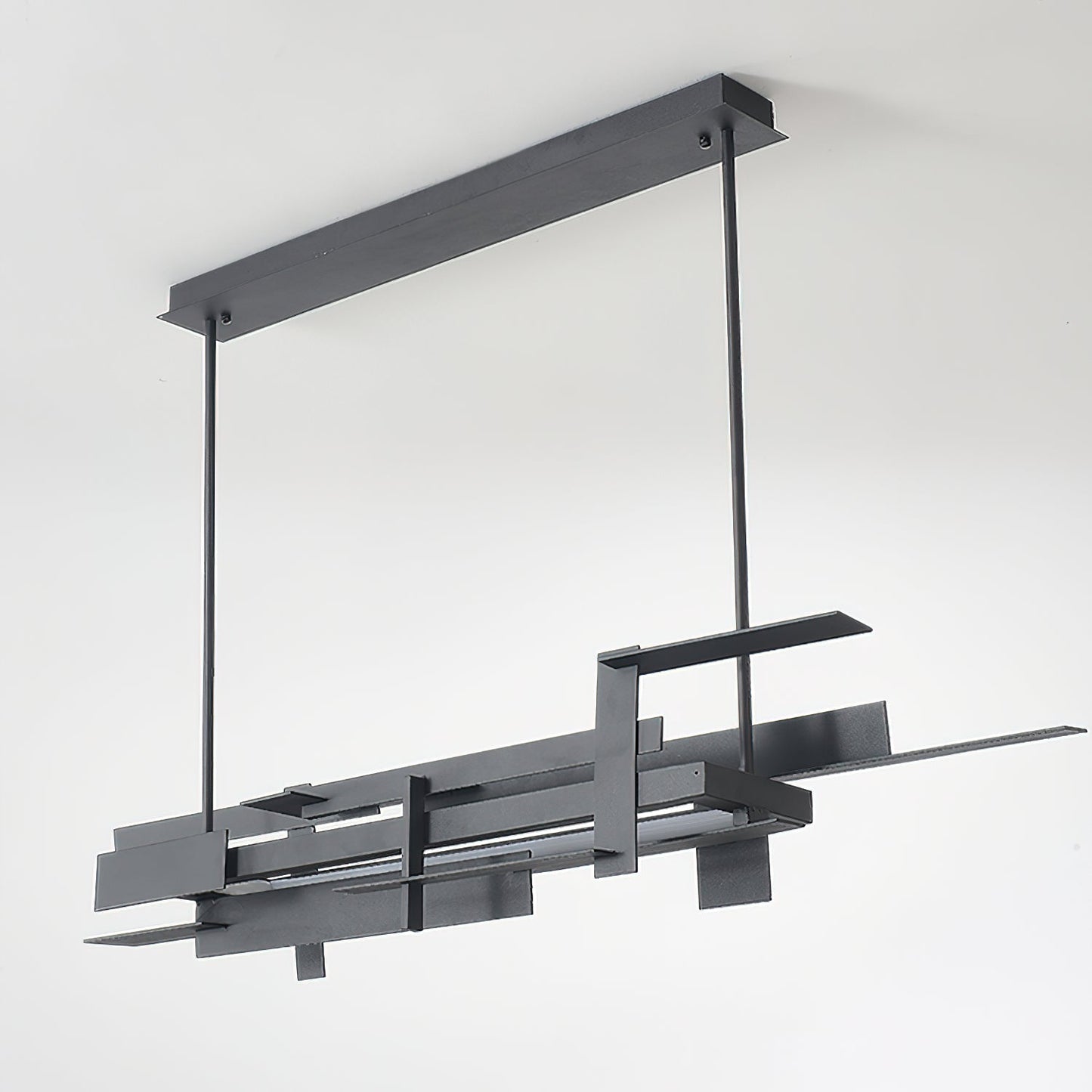 Planaire Hanglamp Zwart Metaal LED Geïntegreerd Modern Abstract Design Eettafel Verlichting