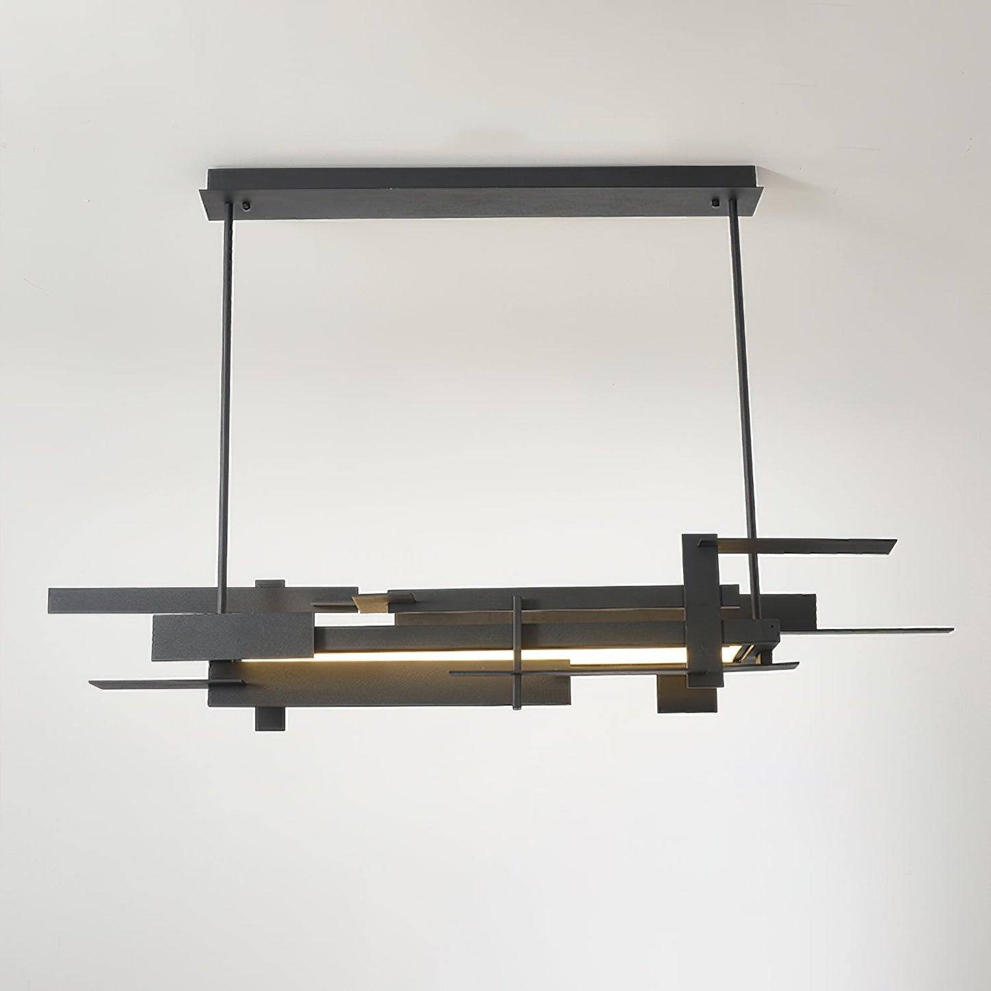 Planaire Hanglamp Zwart Metaal LED Geïntegreerd Modern Abstract Design Eettafel Verlichting