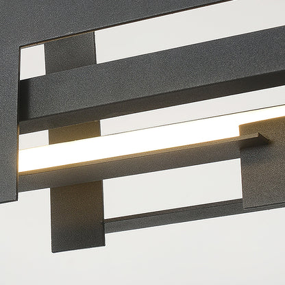 Planaire Hanglamp Zwart Metaal LED Geïntegreerd Modern Abstract Design Eettafel Verlichting