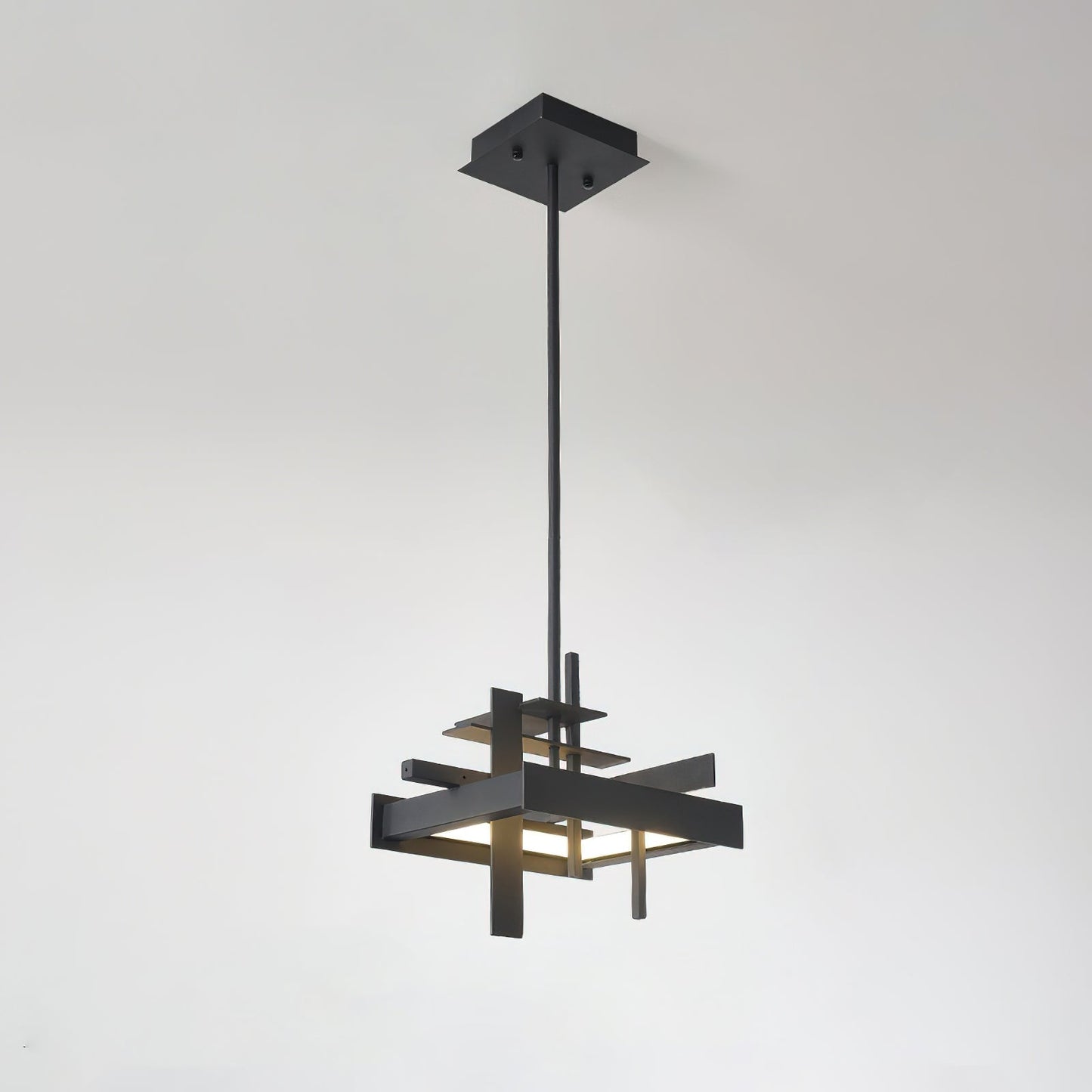 Planaire Hanglamp Zwart Metaal LED Geïntegreerd Modern Abstract Design Eettafel Verlichting
