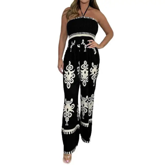 Leopardprint Jumpsuit Jurk met Lange Mouwen - StudioMarella