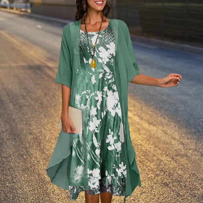 Zomerjurk en Blazer Set voor Dames Elegant Chique