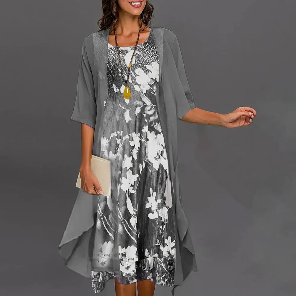 Zomerjurk en Blazer Set voor Dames Elegant Chique