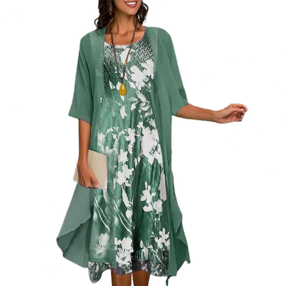 Zomerjurk en Blazer Set voor Dames Elegant Chique