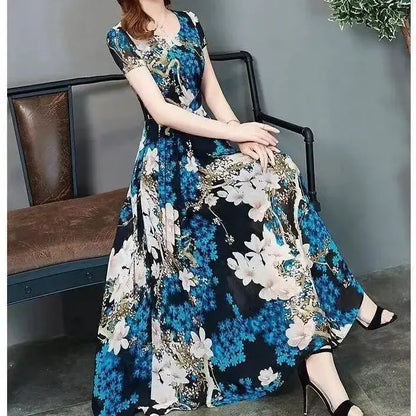 Zomerse Midi Jurk A-Lijn Elegant Valencia Stijl