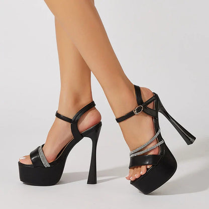 Zomer Sandalen Met Gesp en Platformpjes voor Vrouw