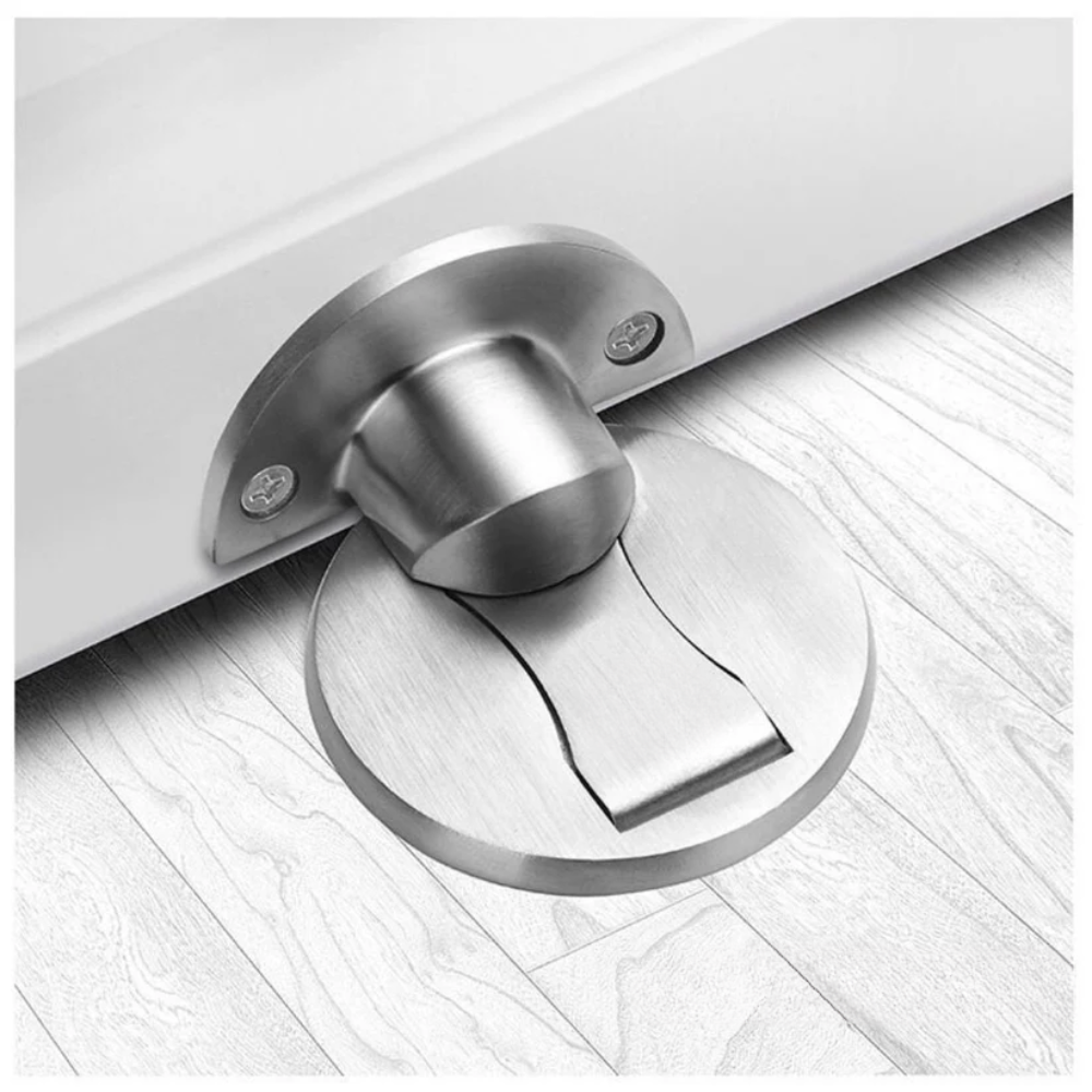 Deurstop Magnetisch RVS 304 Zilver Zwart Goud Wand Montage Deurvastzetter Deurbuffer Magneet Deurstophouder