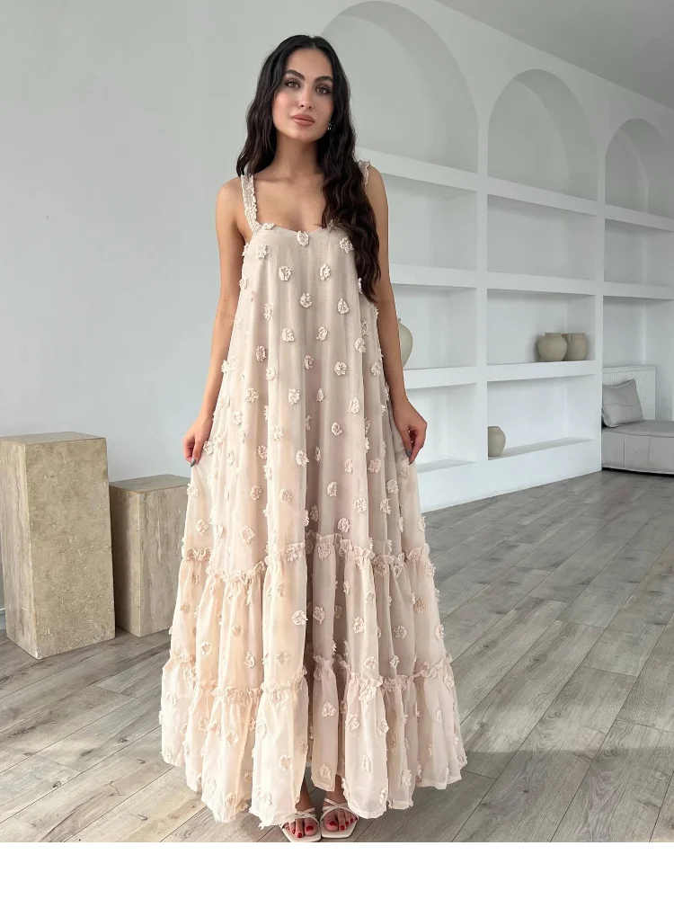 Lange Jurk Modern Leuk Zomerjurk voor Vrouw