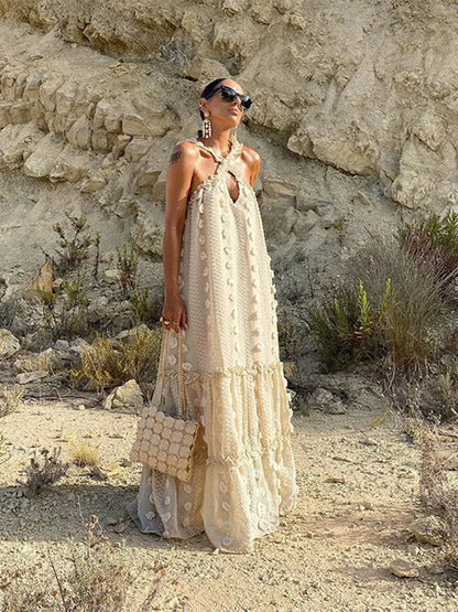 Lange Jurk Modern Leuk Zomerjurk voor Vrouw