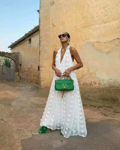Lange Jurk Modern Leuk Zomerjurk voor Vrouw
