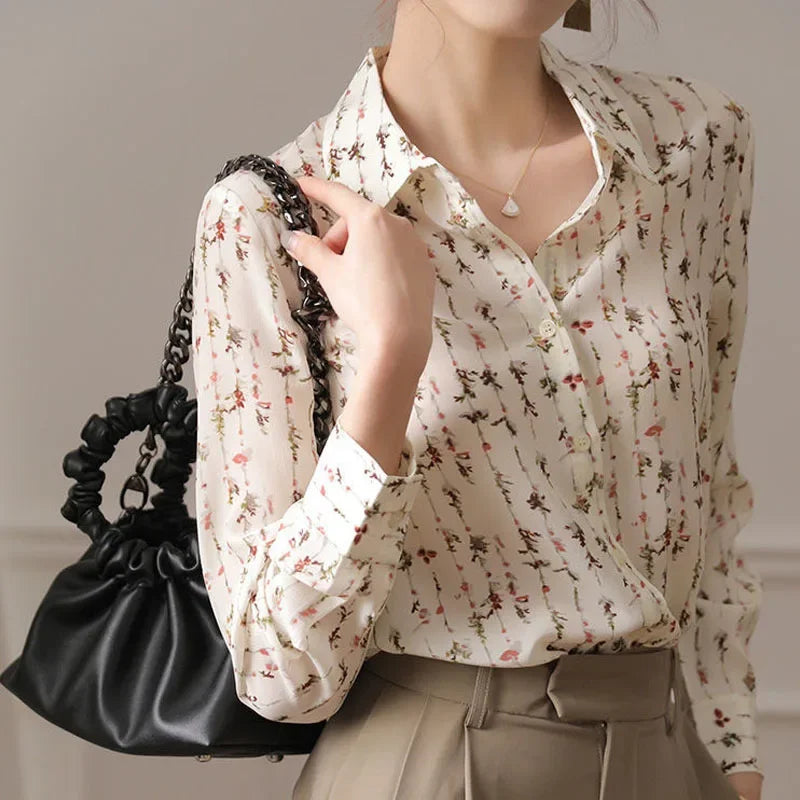 Vrouwen Blouses voor Lente en Herfst met Elegante Stijl