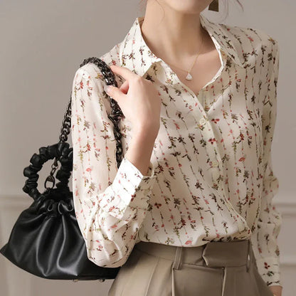 Vrouwen Blouses voor Lente en Herfst met Elegante Stijl
