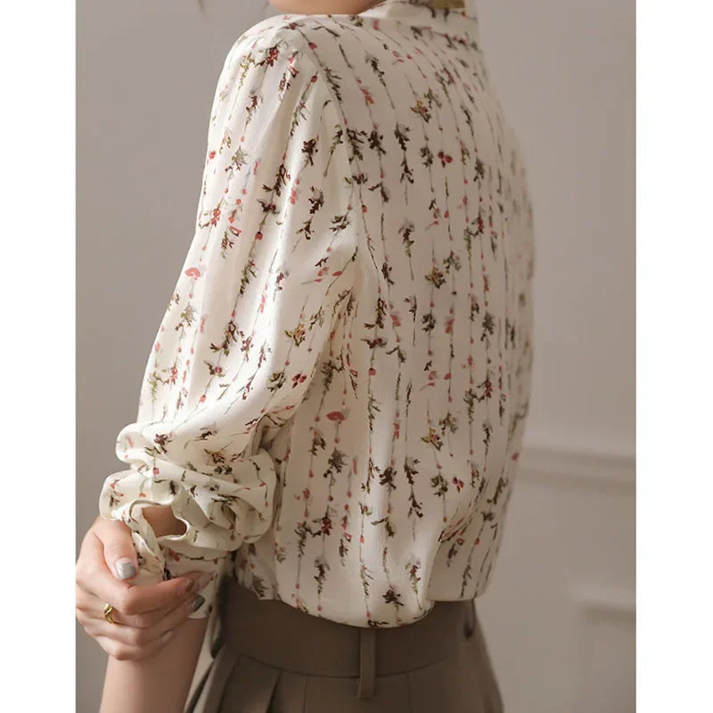 Vrouwen Blouses voor Lente en Herfst met Elegante Stijl