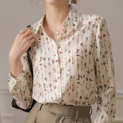 Vrouwen Blouses voor Lente en Herfst met Elegante Stijl