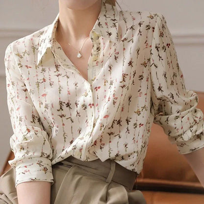 Vrouwen Blouses voor Lente en Herfst met Elegante Stijl