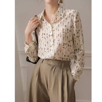 Vrouwen Blouses voor Lente en Herfst met Elegante Stijl