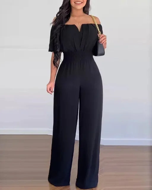 Dames Jumpsuit Elegantie Zwart Gala Avondkleding
