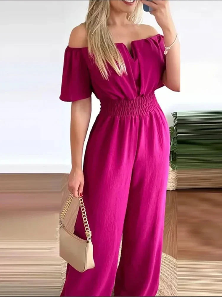 Dames Jumpsuit Elegantie Zwart Gala Avondkleding
