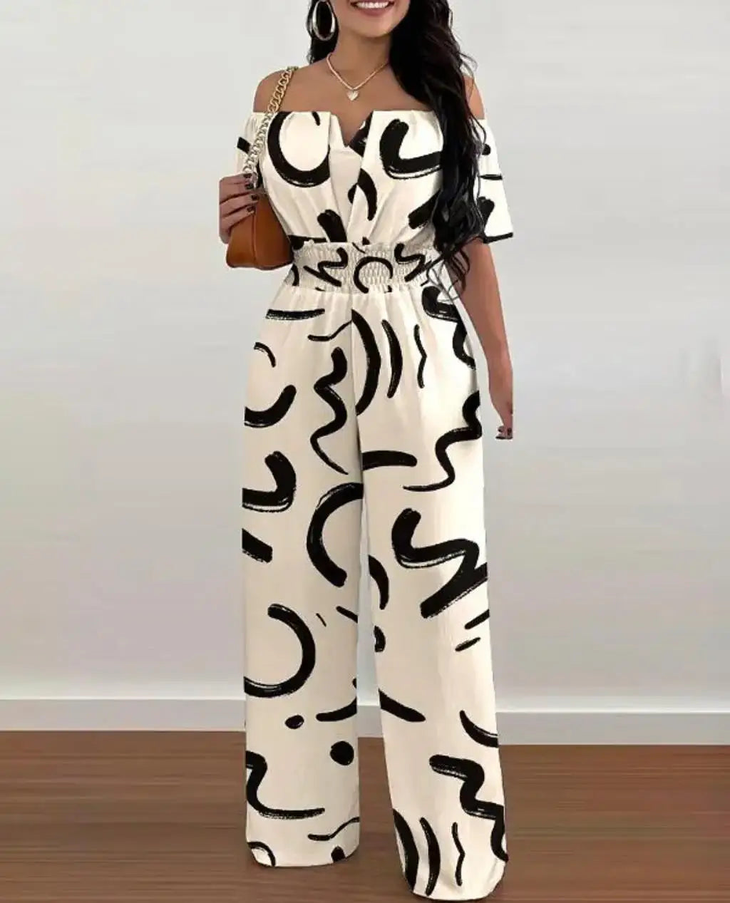 Dames Jumpsuit Elegantie Zwart Gala Avondkleding