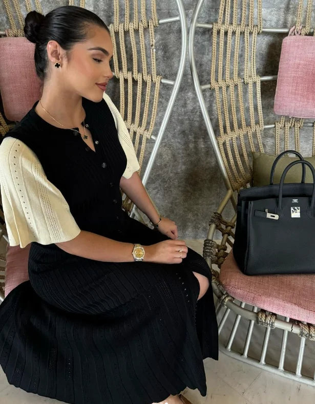 Gebreide Meidjurk Leeter Couture Jurk voor Meisjes